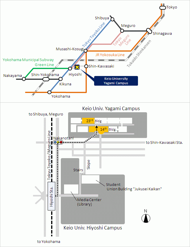 3-14-1 Hiyoshi, Kohoku-ku, Yokohama-shi 223-8522 JAPAN, Yagami Campus, Keio University
