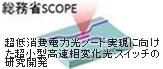 【総務省SCOPEプロジェクト】超低消費電力光ノード実現に向けた超小型高速相変化光スイッチの研究開発